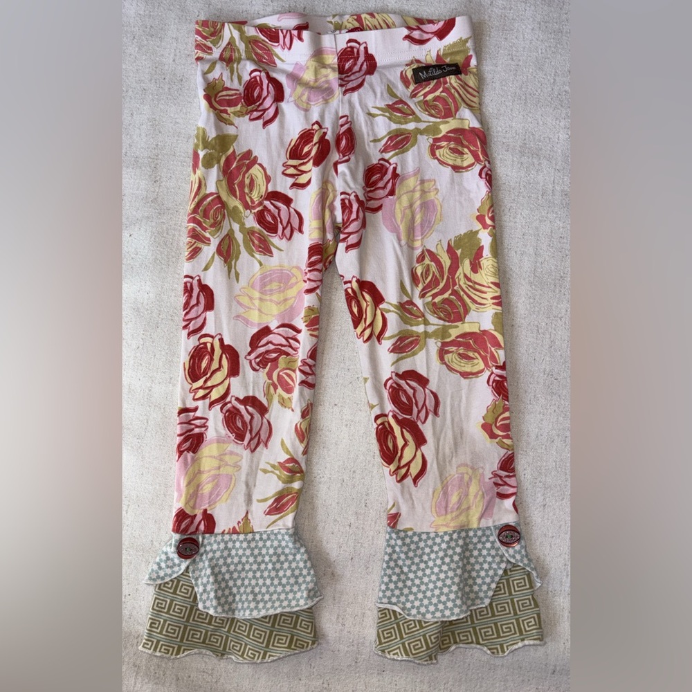 Matilda Jane Kids Bottoms - Red and Green Floral